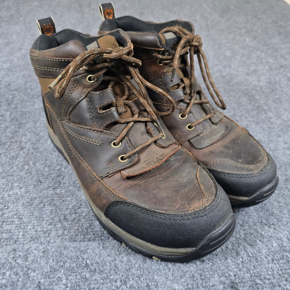 Ariat FTS Technology Brown Leather Work Hiking Ankle Boots - Men's Size 11D‎